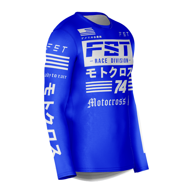 HERO MX JERSEY BLUE - CUSTOM Rider ID - Image 4