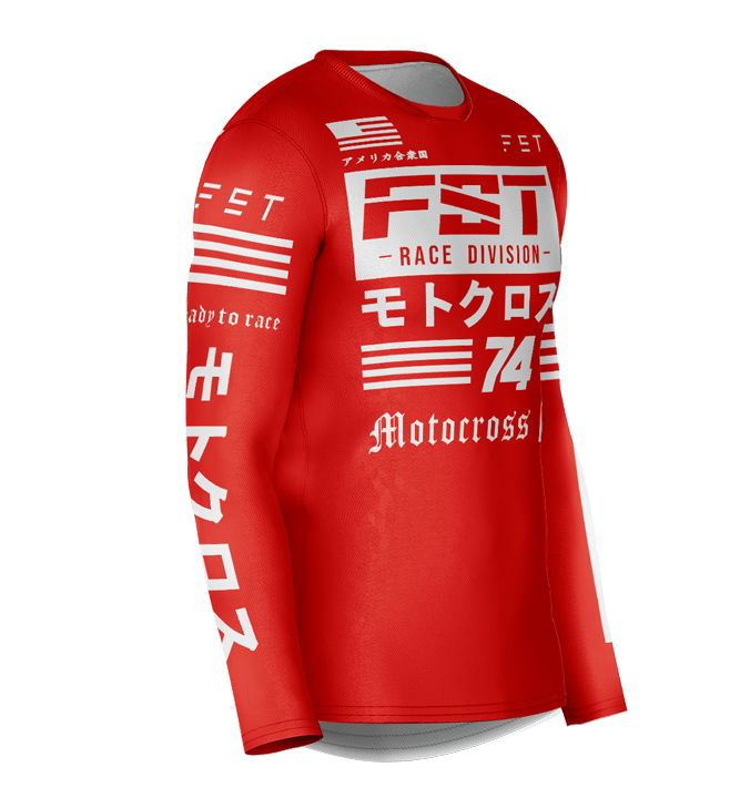 HERO MX JERSEY RED - CUSTOM Rider ID - Image 4
