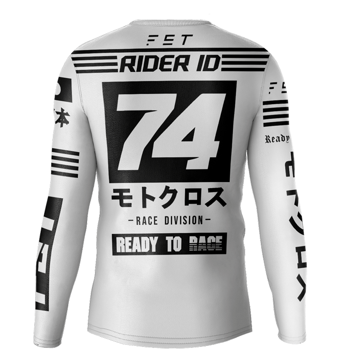 HERO MX JERSEY WHITE- CUSTOM Rider ID - Image 2