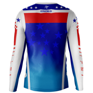 Cross MX jersey BLUE/WHITE/RED - Image 2