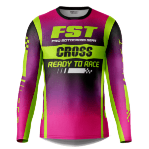 CROSS MX JERSEY PURPLE/PINK/NEON
