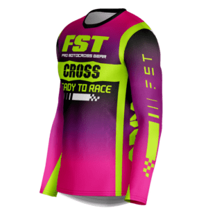 CROSS MX JERSEY PURPLE/PINK/NEON - Image 3