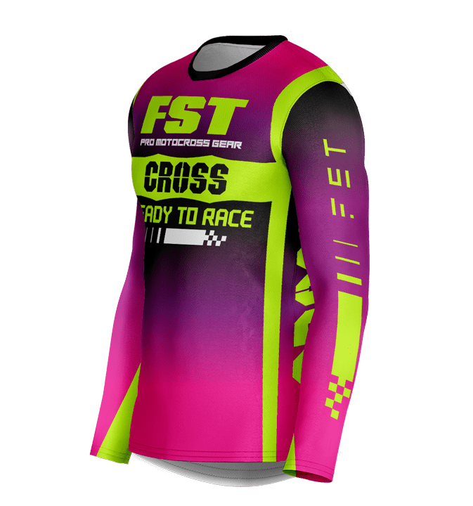 CROSS MX JERSEY PURPLE/PINK/NEON - Image 3