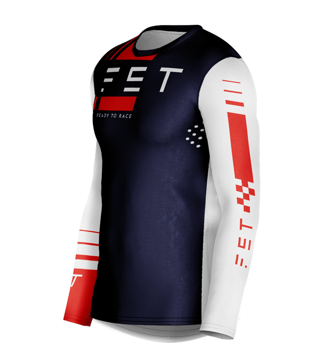 STRIPER MX JERSEY NAVY/WHITE/RED - Image 3