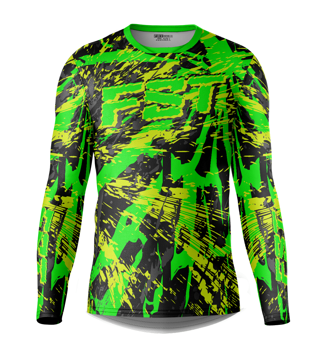 Venom Green/Gray Motocross Jersey - Image 1