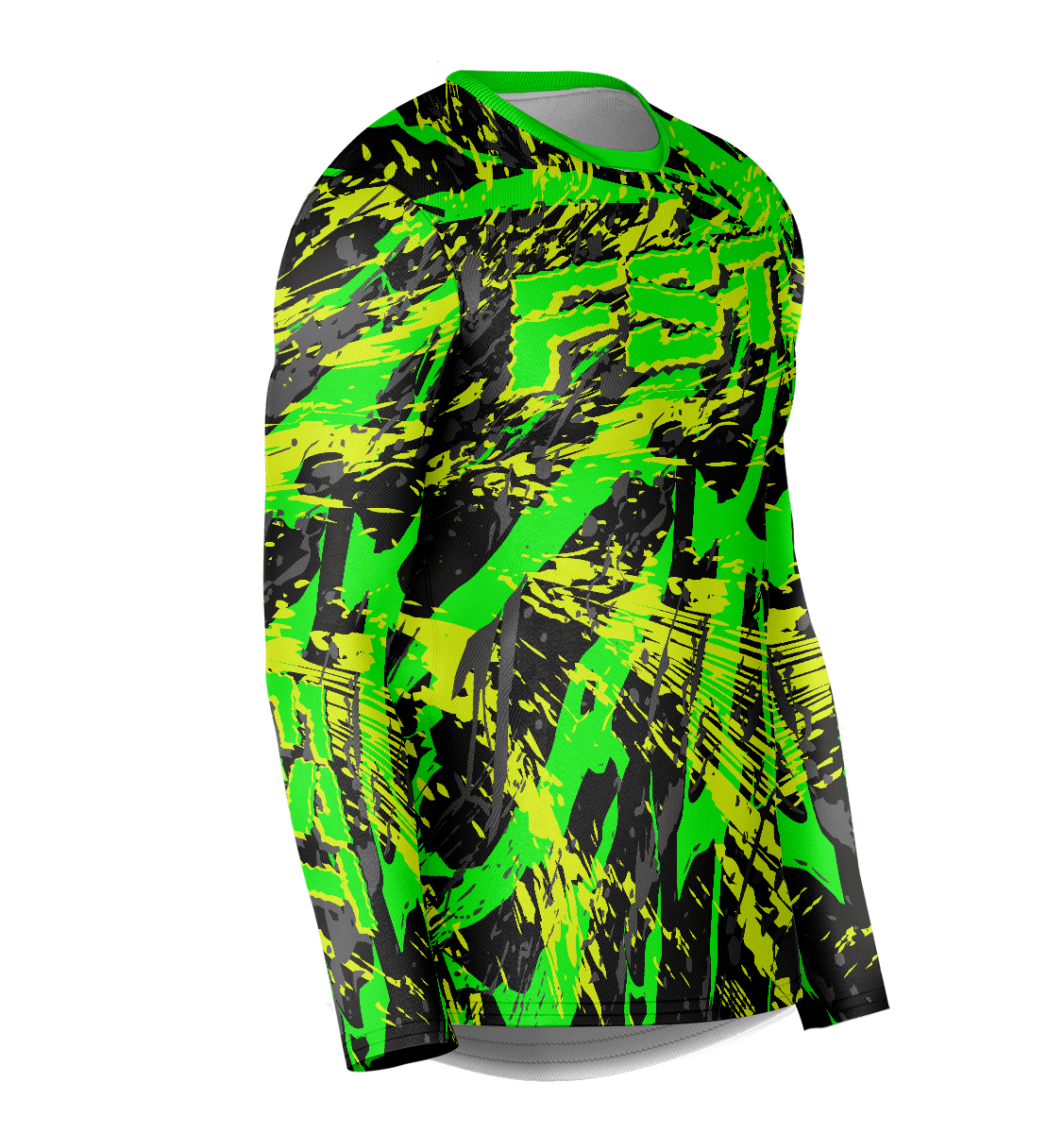 Venom Green/Gray Motocross Jersey - Image 3