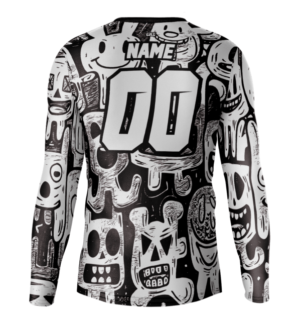 Fresh Black/White Pattern Motocross Jersey