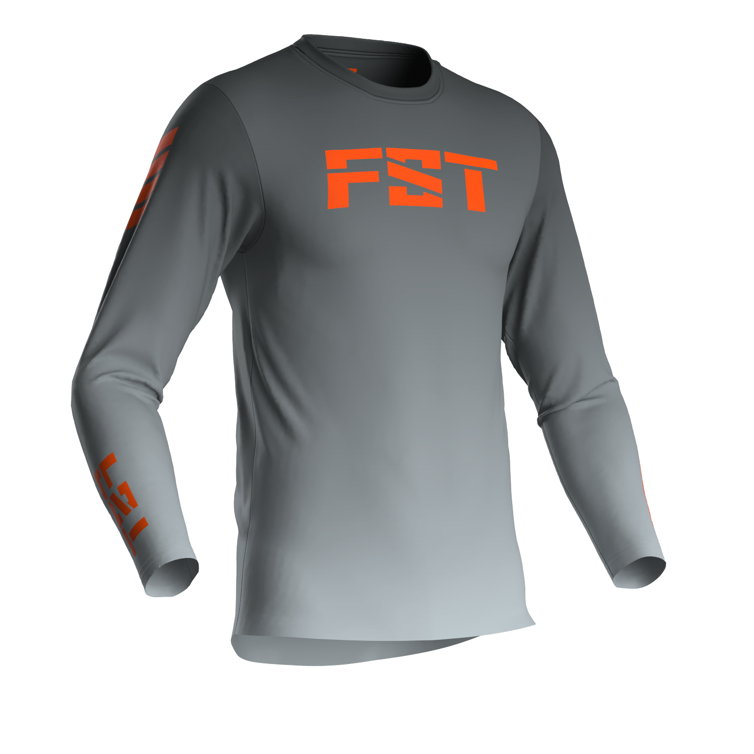 GRAY BASIC MOTOCROSS JERSEY - Image 1