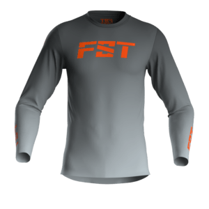GRAY BASIC MOTOCROSS JERSEY - Image 6