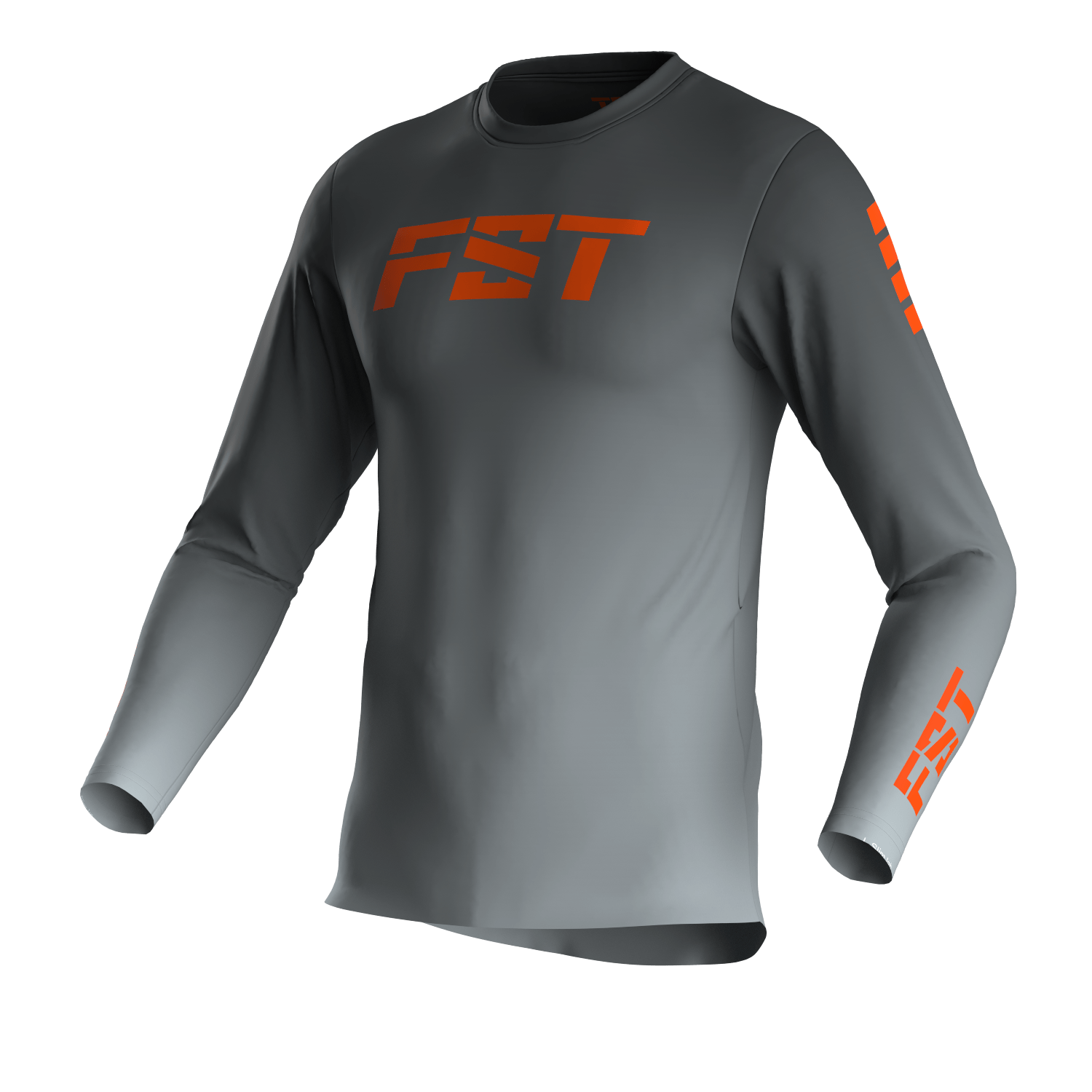 GRAY BASIC MOTOCROSS JERSEY - Image 4