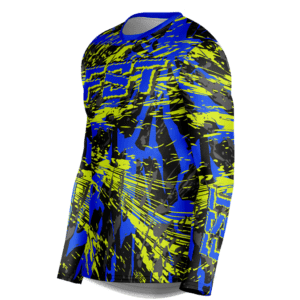 Venom Neon/Blue Motocross Jersey - Image 2