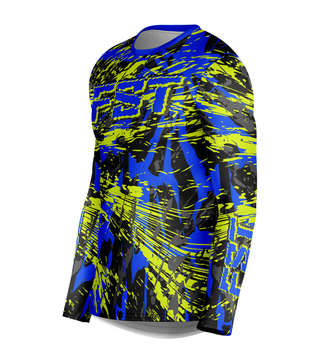 Venom Neon/Blue Motocross Jersey - Image 2