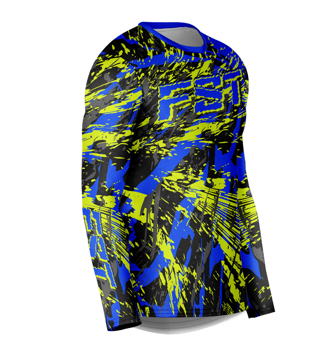 Venom Neon/Blue Motocross Jersey - Image 4
