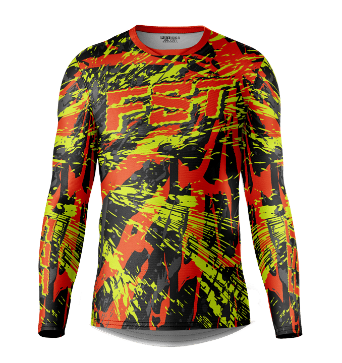Venom Neon/Orange Motocross Jersey - Image 1