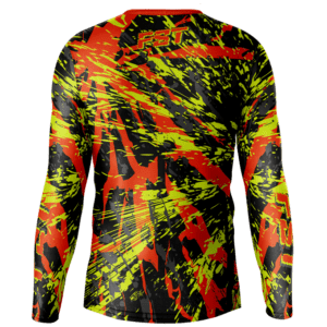 Venom Neon/Orange Motocross Jersey - Image 3