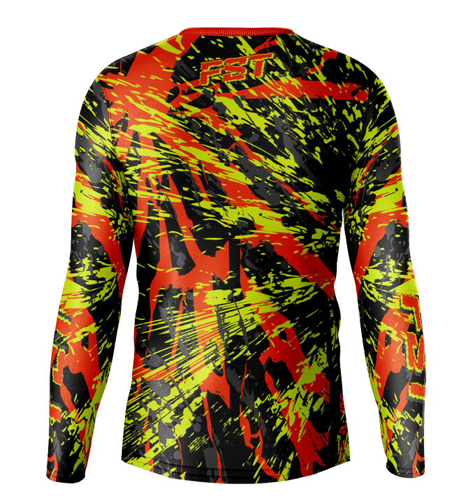 Venom Neon/Orange Motocross Jersey - Image 3