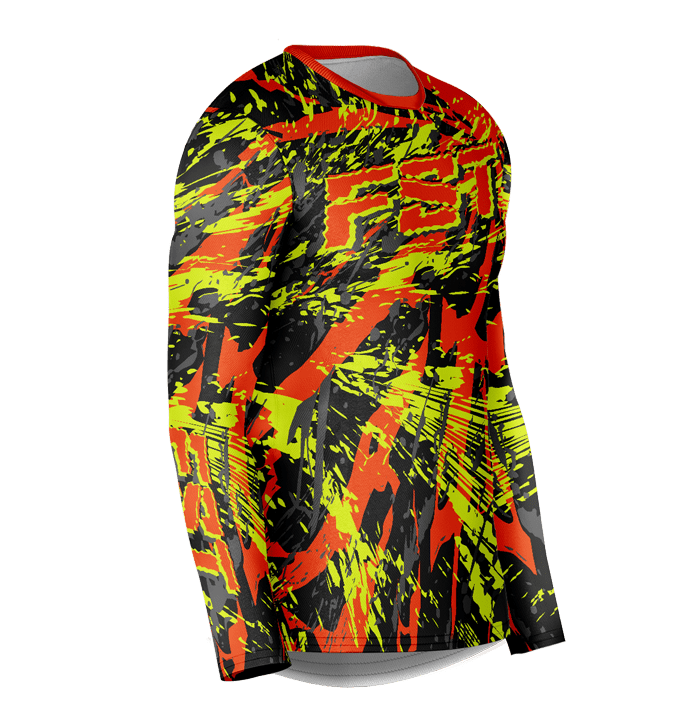 Venom Neon/Orange Motocross Jersey - Image 4
