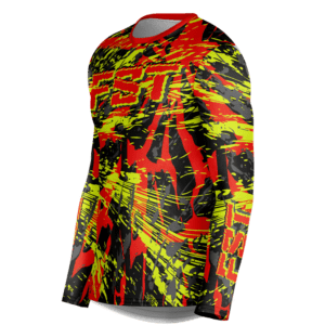 Venom Neon/Red Motocross Jersey - Image 2