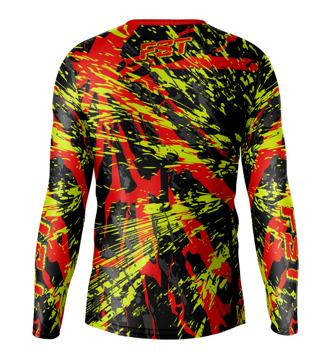 Venom Neon/Red Motocross Jersey - Image 3