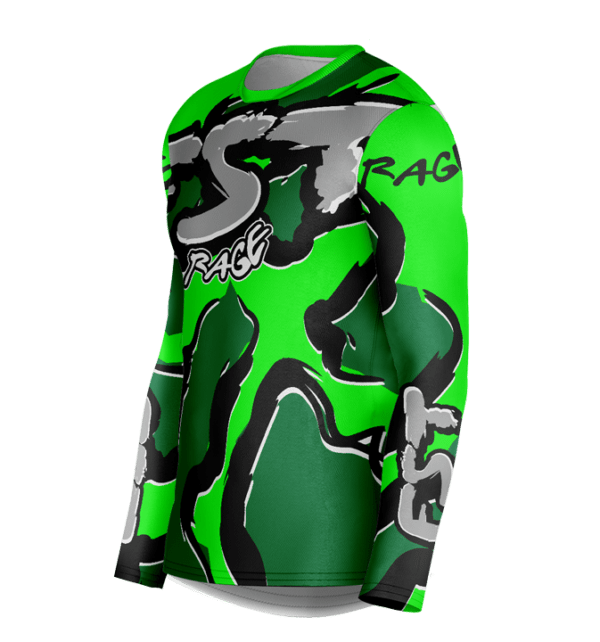 Rage Green/Dark Green Motocross Jersey