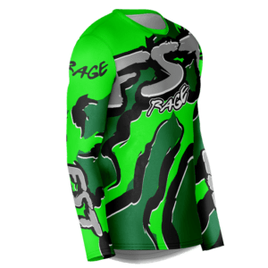 Rage Green/Dark Green Motocross Jersey - Image 4