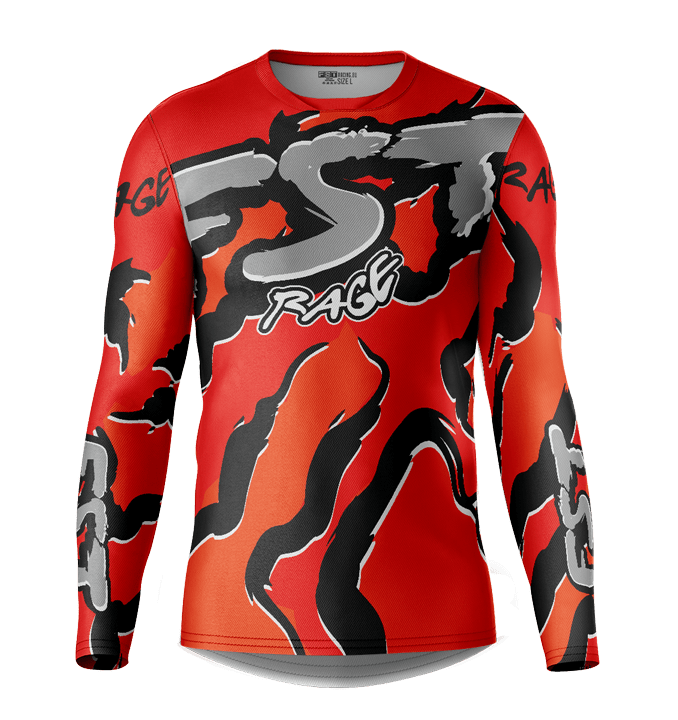 Rage ORANGE Motocross Jersey - Image 1