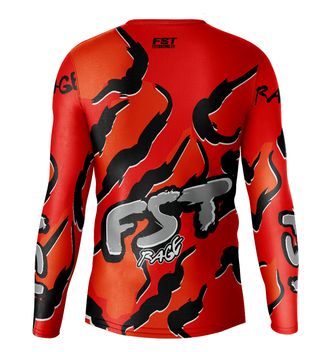Rage ORANGE Motocross Jersey - Image 3
