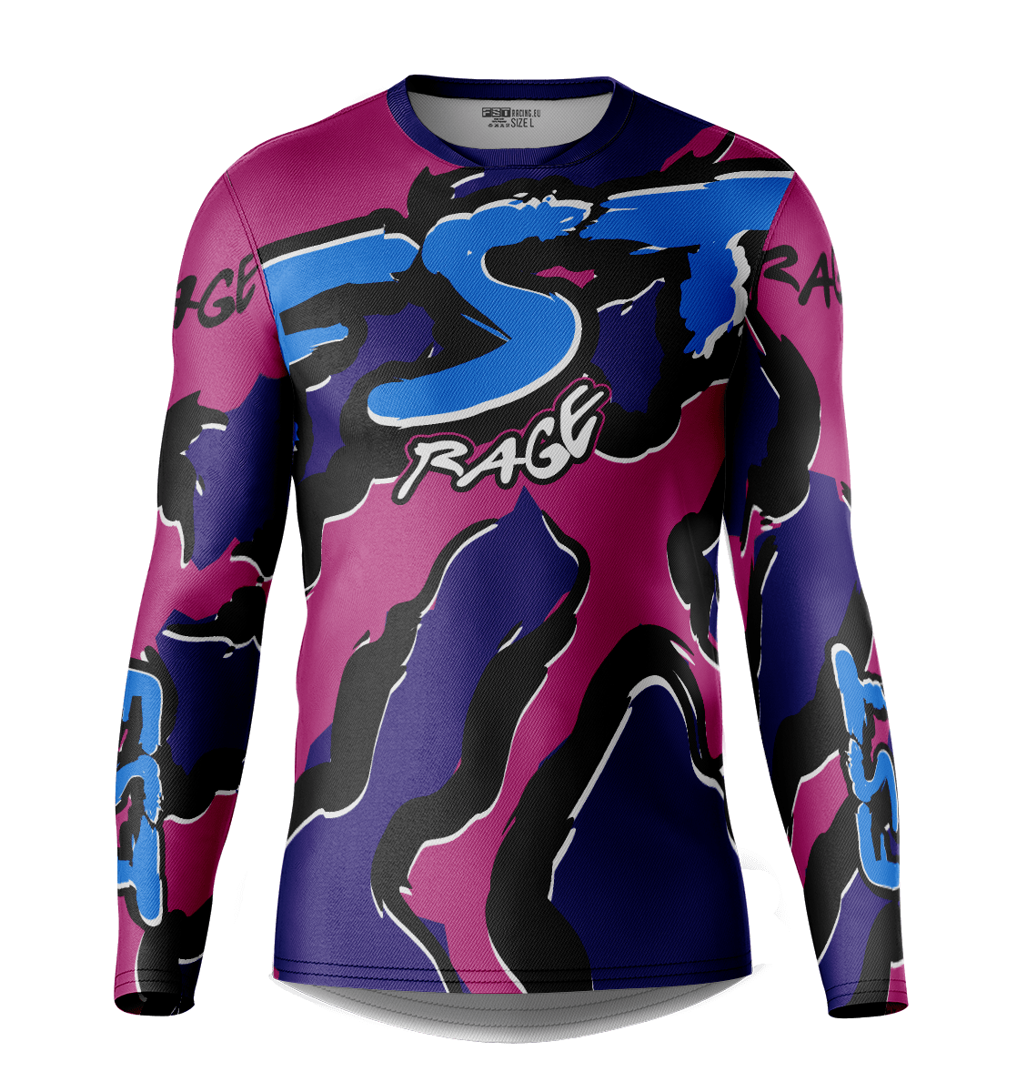 Rage Purple/Dark Purple Motocross Jersey - Image 1