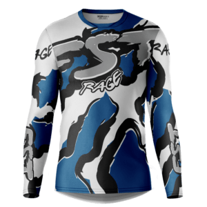 Rage WHITE/BLUE Motocross Jersey