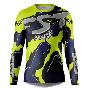 Rage Neon/Dark Blue Motocross Jersey