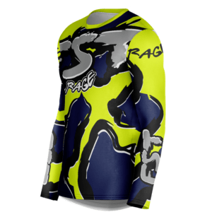 Rage Neon/Dark Blue Motocross Jersey - Image 2