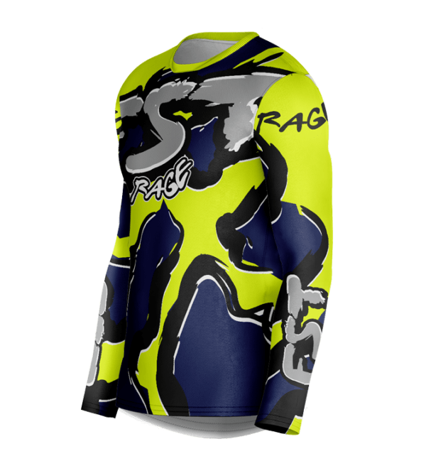 Rage Neon/Dark Blue Motocross Jersey