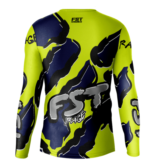 Rage Neon/Dark Blue Motocross Jersey
