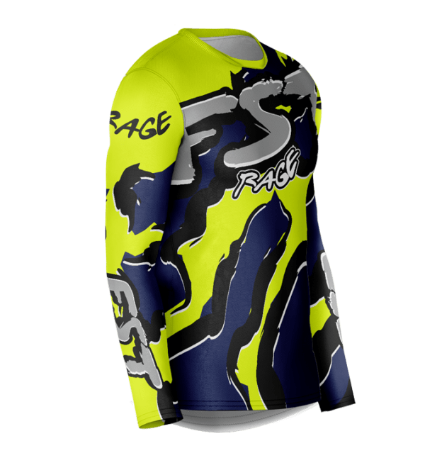 Rage Neon/Dark Blue Motocross Jersey